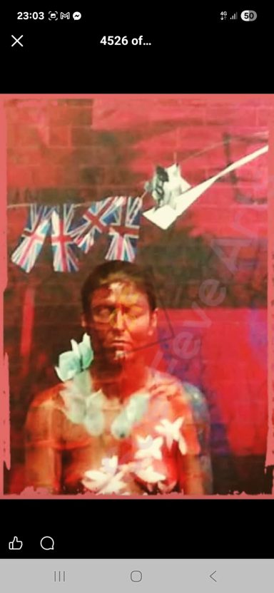 Blended England body painting jenny
