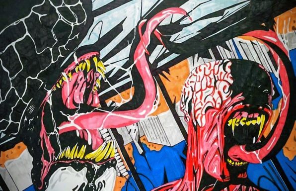 venom vs licker resident evil licker venom cross over comic